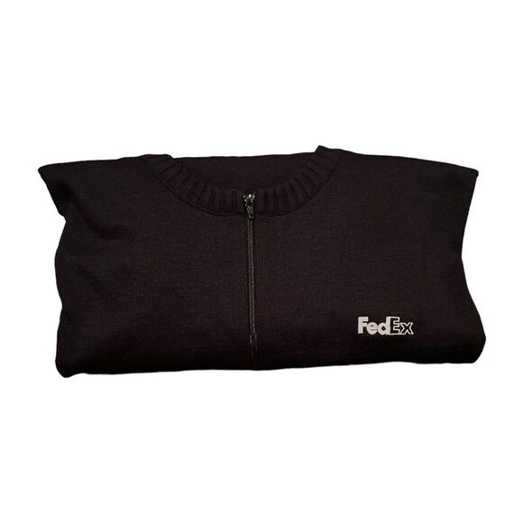 FedEx Stan Herman FD5313 Service Agent Cardigan Full-Zip Sweater Size 5XL - Picture 2 of 9